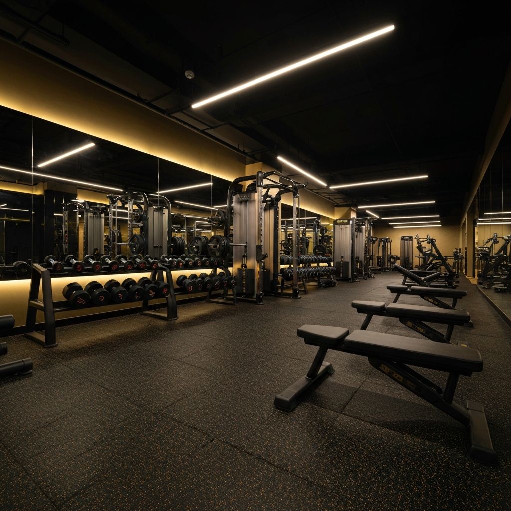 Modern workout area